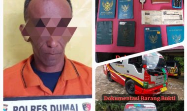 Polsek Medang Kampai Dumai Bekuk Sopir Travel Kasus TPPO Gegara Angkut 16 PMI Diduga Ilegal