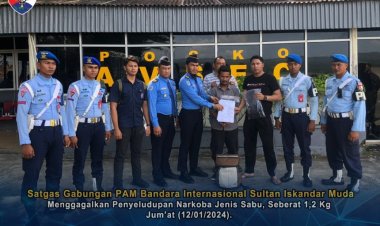 Avian Security Bandara Internasional Sultan Iskandar Muda Amankan Kurir Narkoba