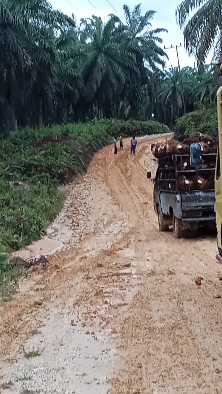 Jalan Poros Kec. Kota Baharu Ke Gunung Meriah, Aceh Singkil Rusak Parah