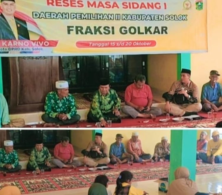 Anggota DPRD Kabupaten Solok Trio Karno Vivo Jemput Langsung Aspirasi Warga Ujung Ladang