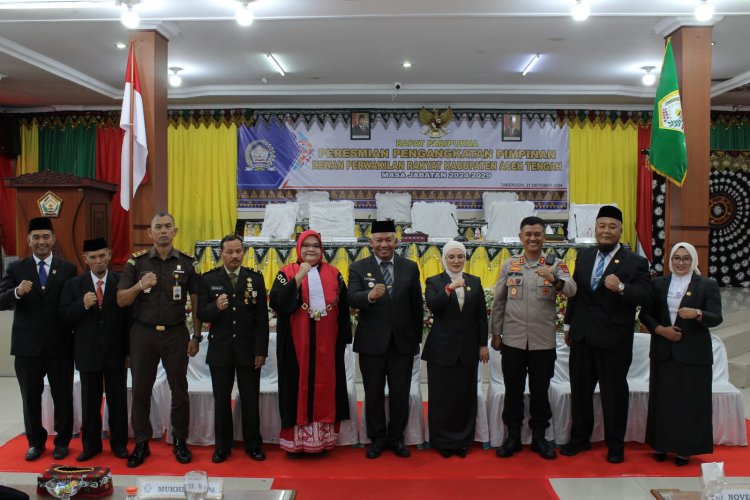 Pimpinan DPRK Aceh Tengah Periode 2024-2029 Resmi Dilantik