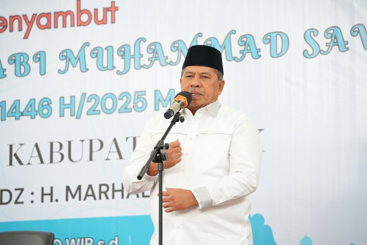Bupati Alfedri : Memperingati Isra' Mi'raj Perbarui Energi dan Spirit Untuk Lebih Bernawaitu