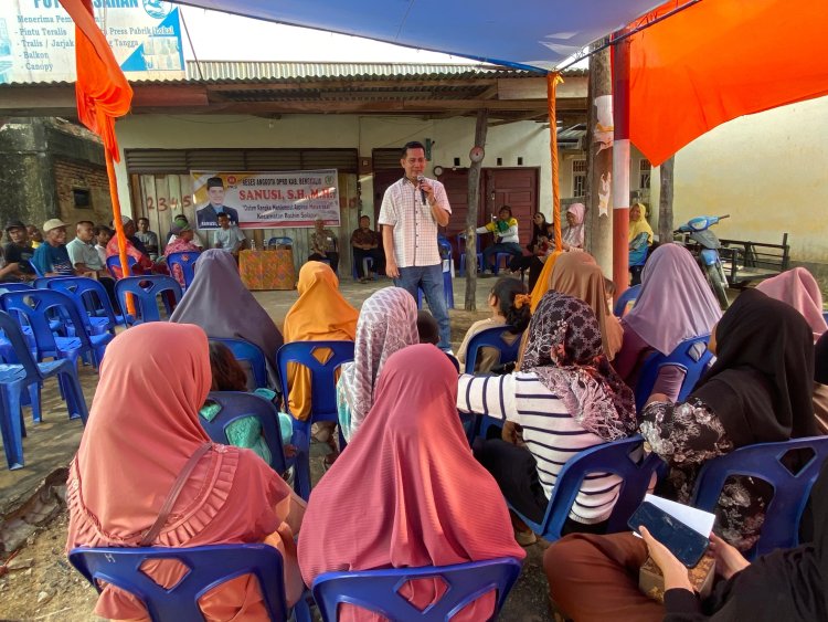 Meski Minim Suara, Anggota DPRD Bengkalis, Sanusi Tetap Jemput Aspirasi Warga