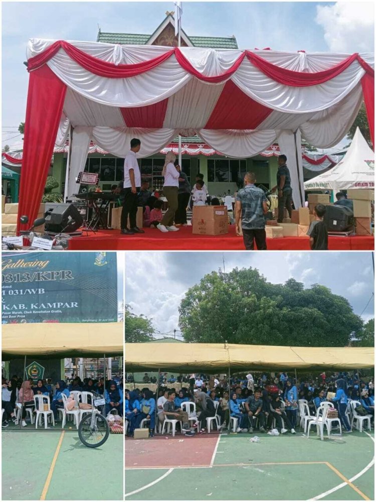 Hangatkan Kebersamaan, Kodim 0313/Kampar Gelar Family Gathering di Lapangan Makodim