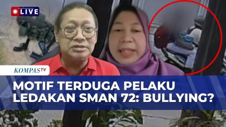 Siswa Pelaku Ledakan SMAN 72 Jakarta Mengaku Tertekan Akibat Perundungan Teman