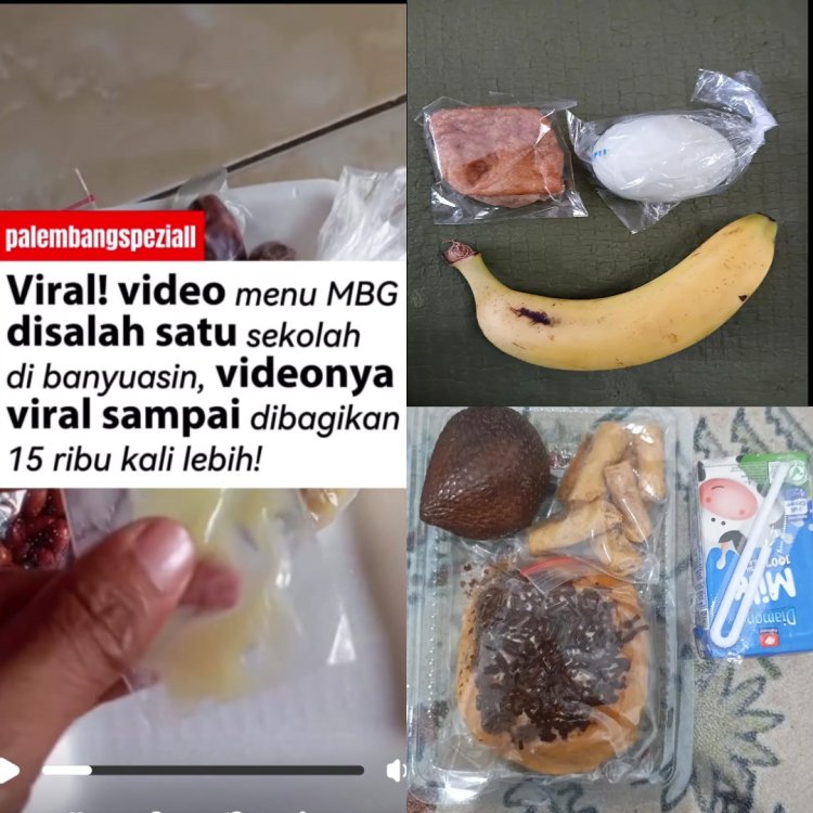 Menu MBG SD 21 Talang Kelapa, Punya Presiden Tak Mau Tahu Suara Rakyat Bawah