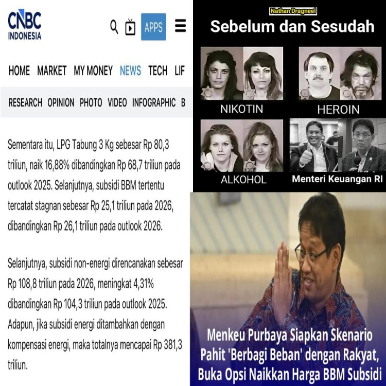 Purbaya Naikkan BBM, Stop MBG Anggarannya lumayan untuk Subsidi